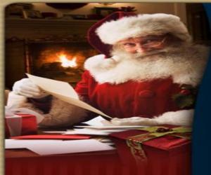 пазл Письма Санта-Клауса чтении